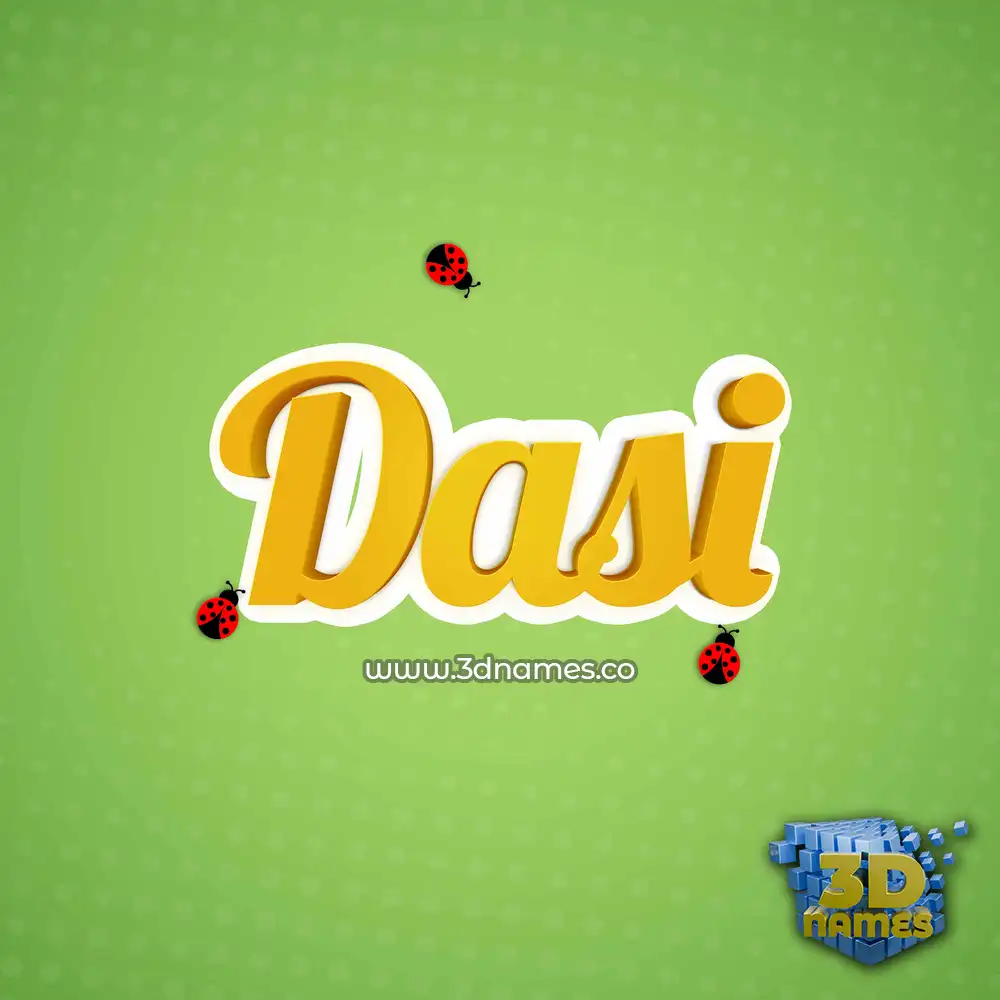 dasi in Ladybugs style - 3D name wallpaper