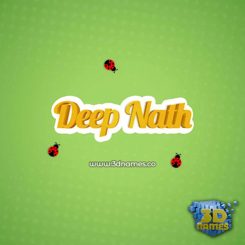 deep nath in Ladybugs style - 3D name wallpaper
