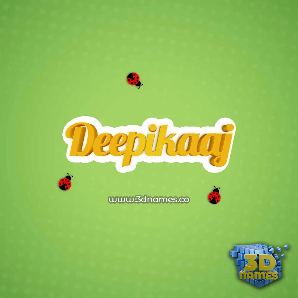 deepikaaj in Ladybugs style - 3D name wallpaper