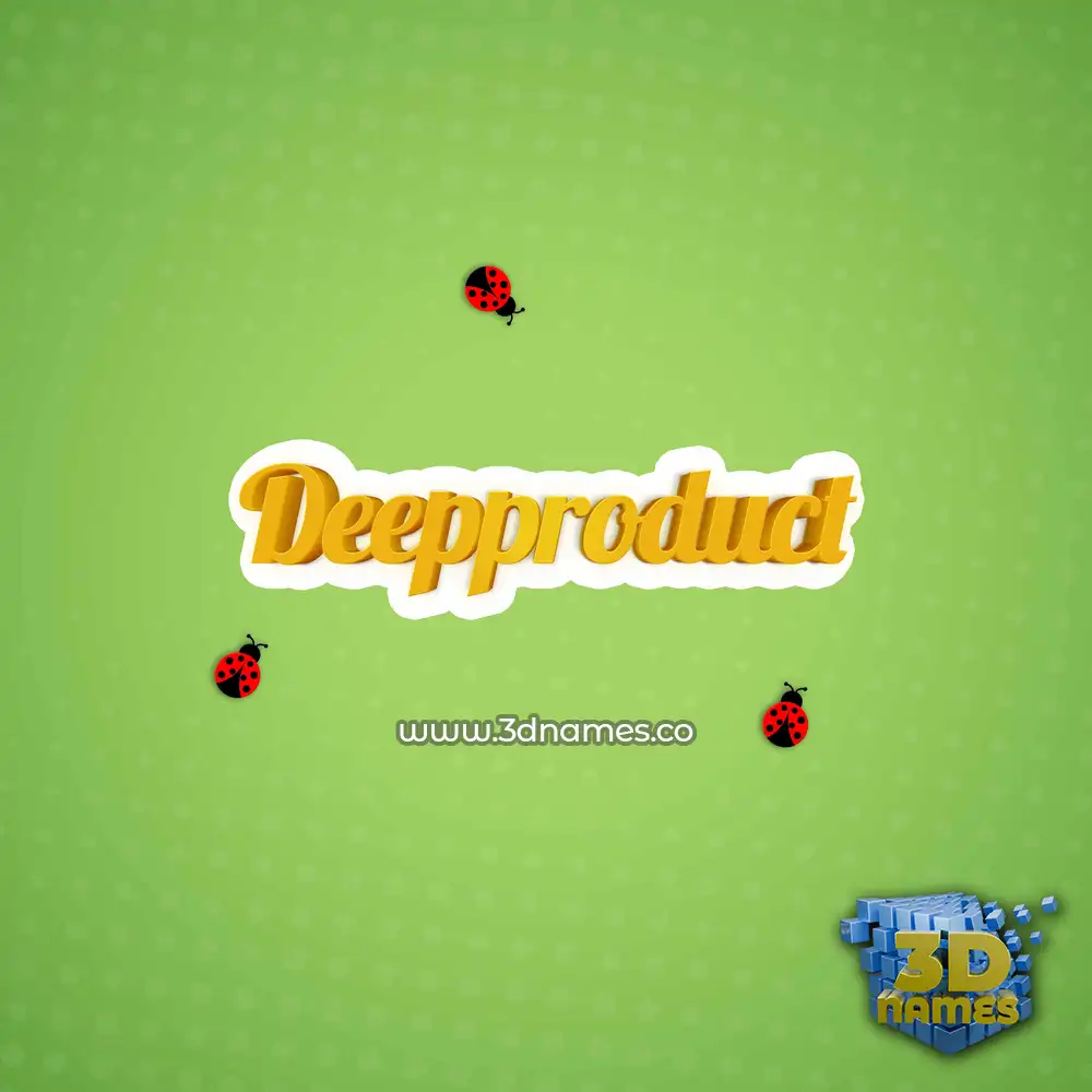 deepproduct in Ladybugs style - 3D name wallpaper