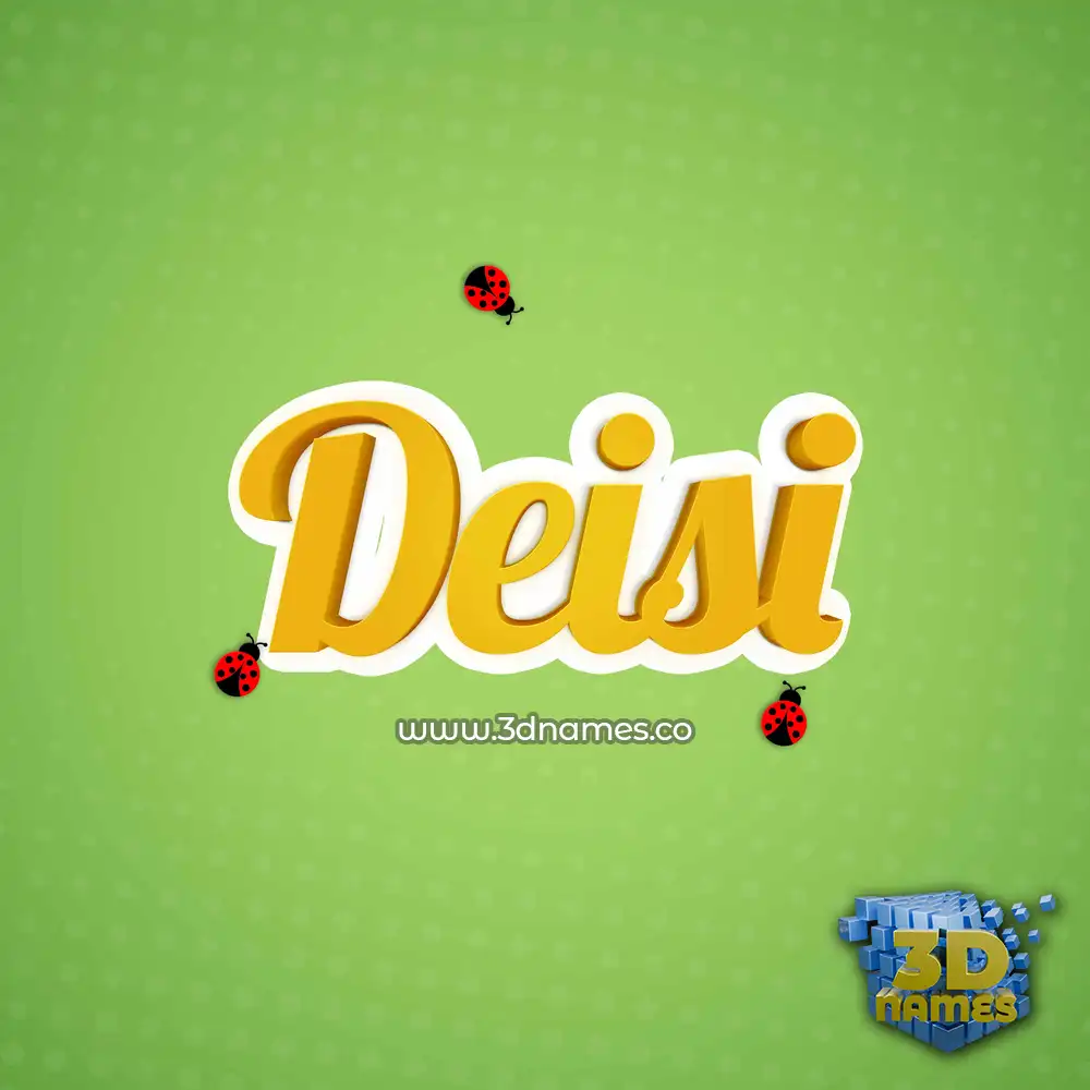 deisi in Ladybugs style - 3D name wallpaper