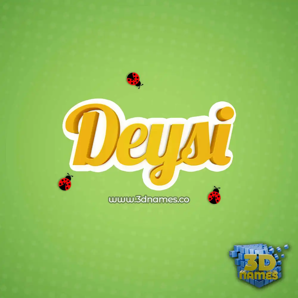 deysi in Ladybugs style - 3D name wallpaper