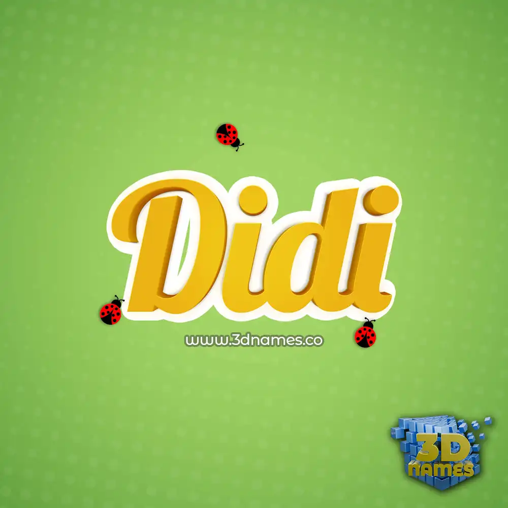 didi in Ladybugs style - 3D name wallpaper