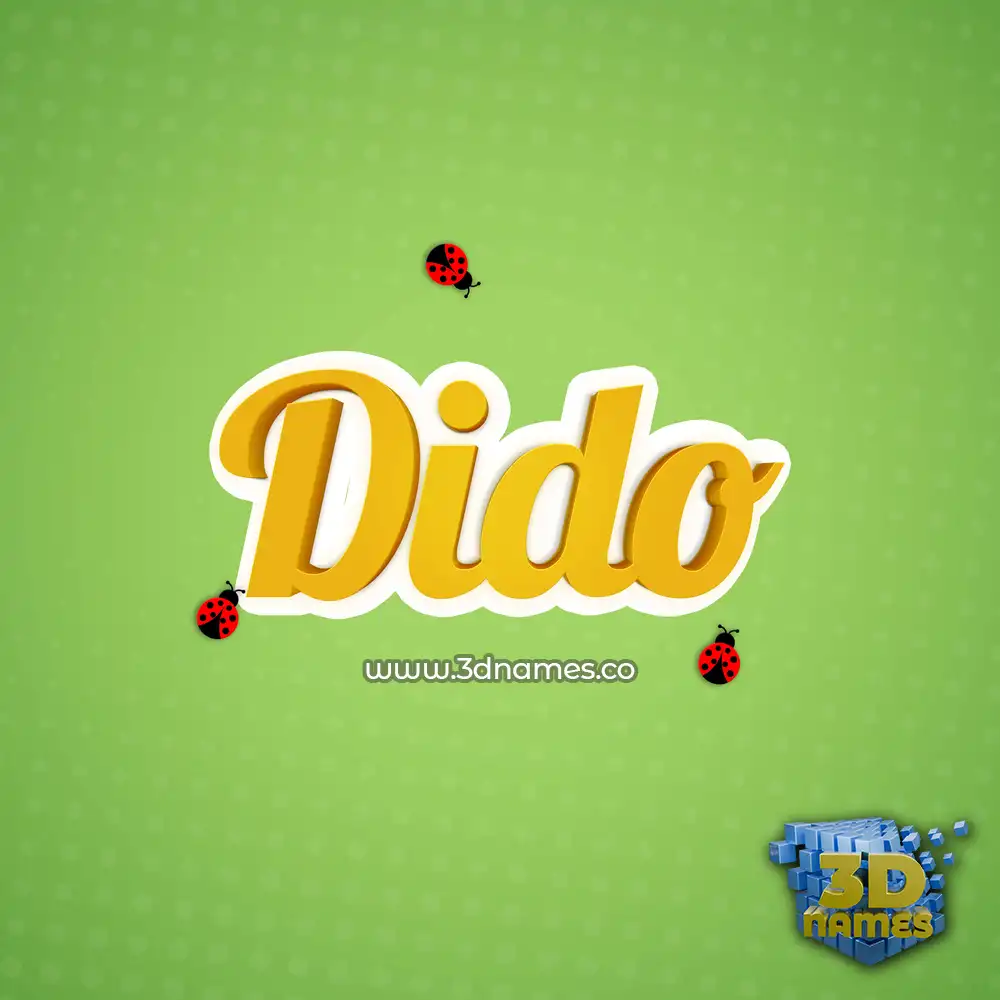 dido in Ladybugs style - 3D name wallpaper