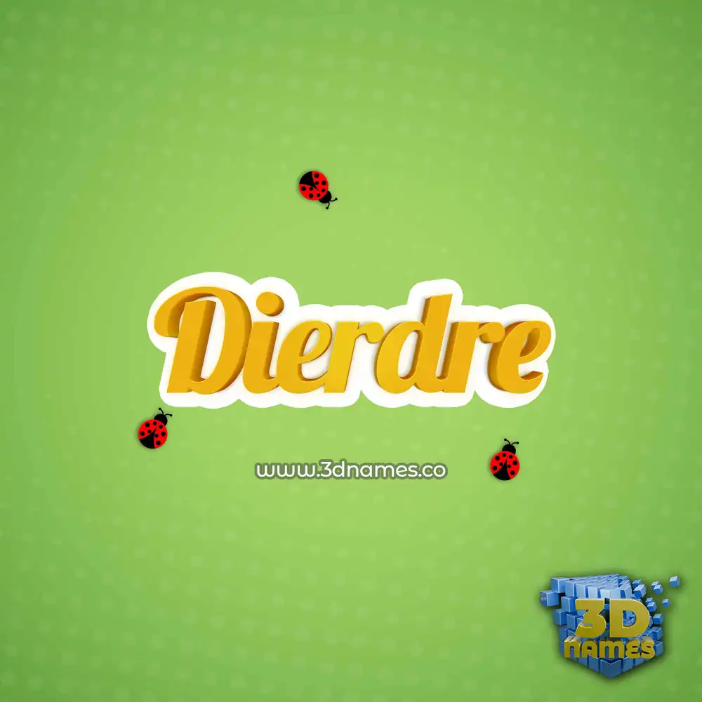 dierdre in Ladybugs style - 3D name wallpaper