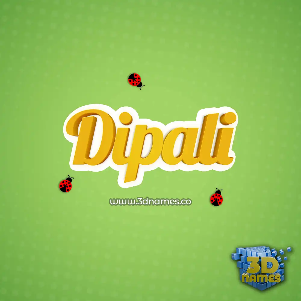dipali in Ladybugs style - 3D name wallpaper
