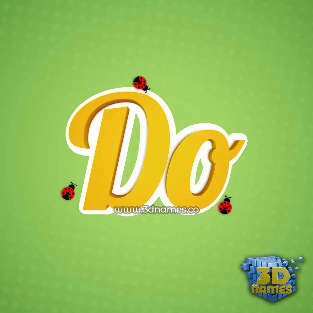 do in Ladybugs style - 3D name wallpaper