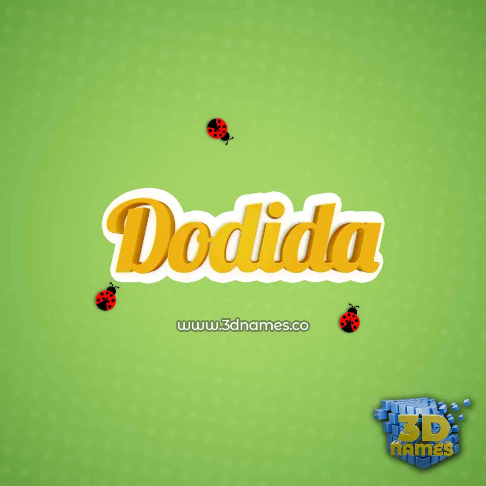 dodida in Ladybugs style - 3D name wallpaper