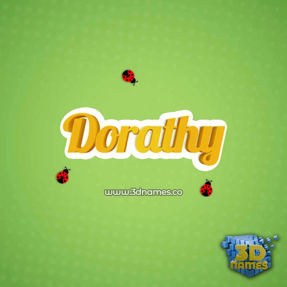 dorathy in Ladybugs style - 3D name wallpaper