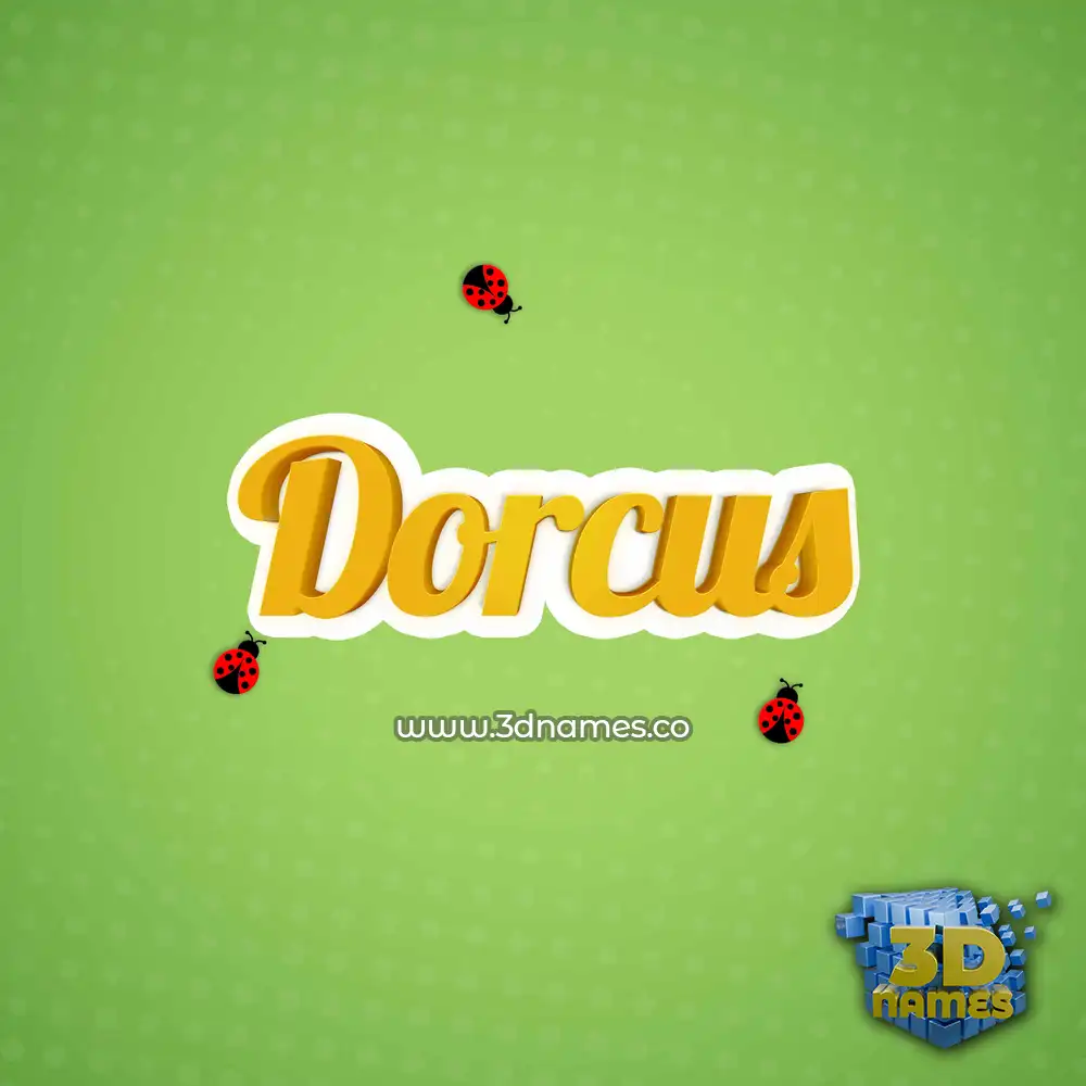 dorcus in Ladybugs style - 3D name wallpaper