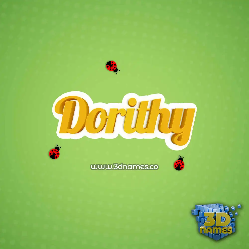dorithy in Ladybugs style - 3D name wallpaper