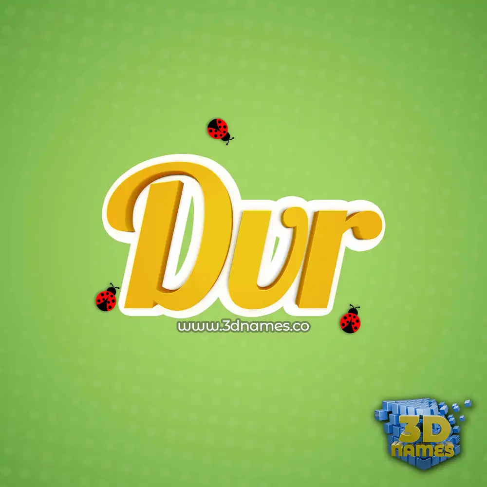 dvr in Ladybugs style - 3D name wallpaper