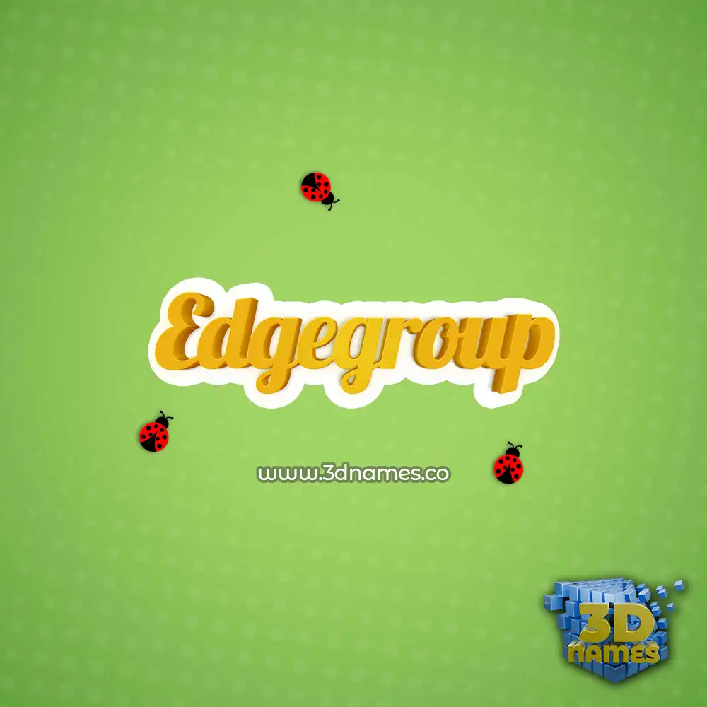 edgegroup in Ladybugs style - 3D name wallpaper