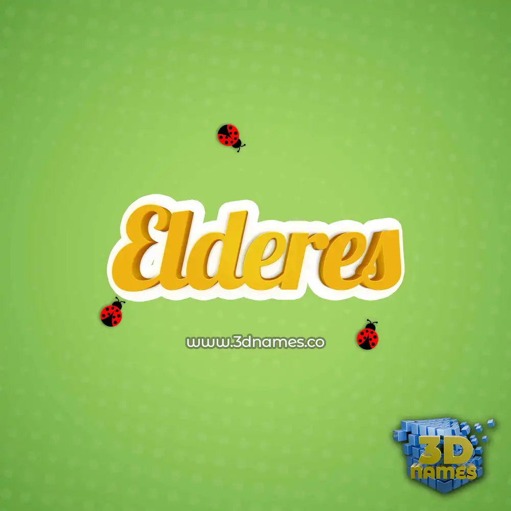elderes in Ladybugs style - 3D name wallpaper