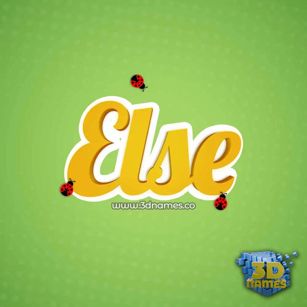 else in Ladybugs style - 3D name wallpaper