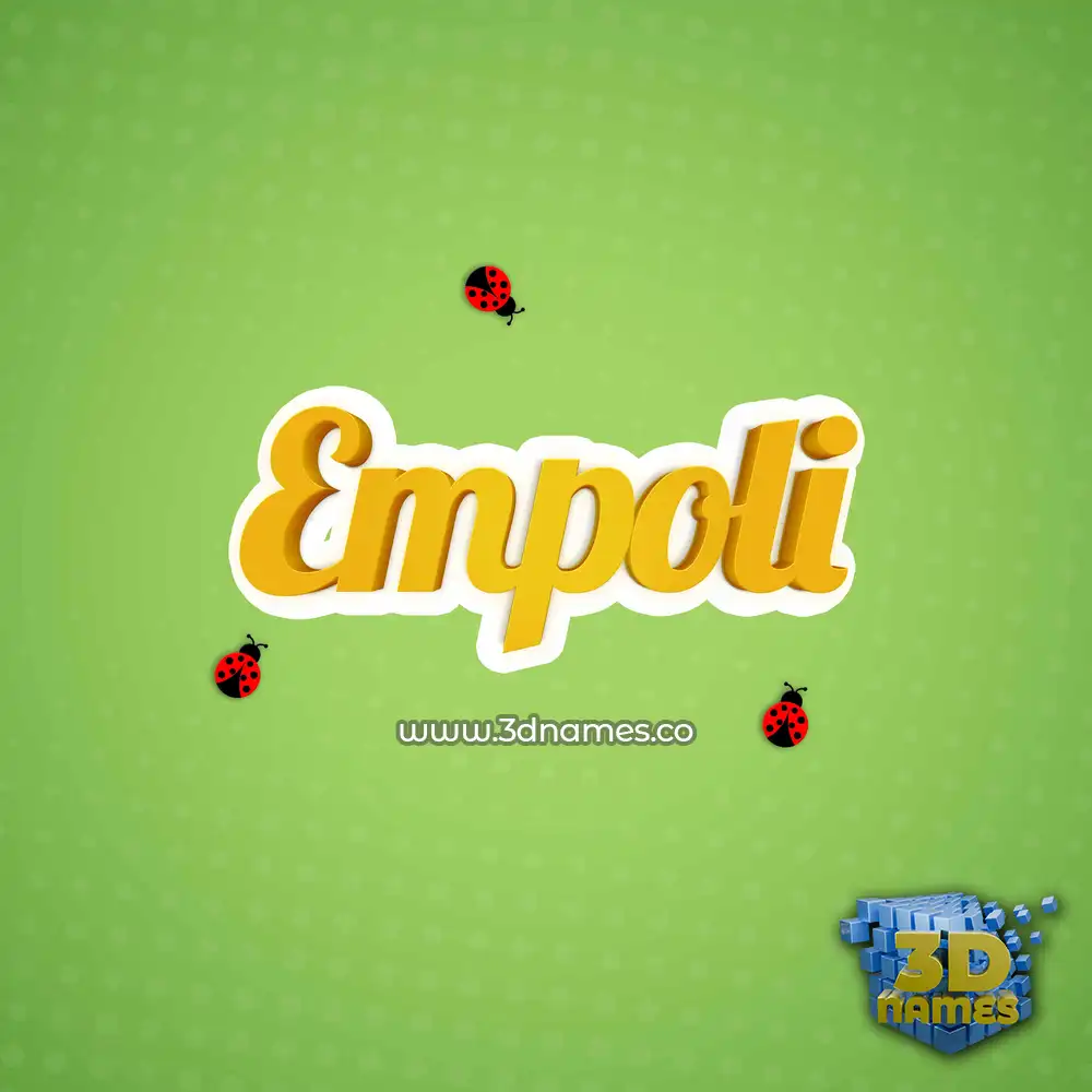 empoli in Ladybugs style - 3D name wallpaper