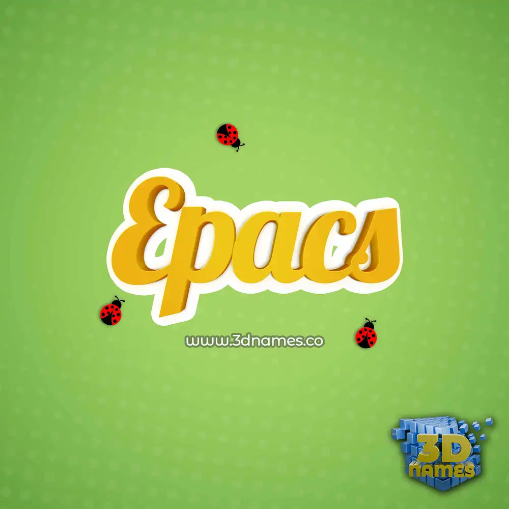 epacs in Ladybugs style - 3D name wallpaper