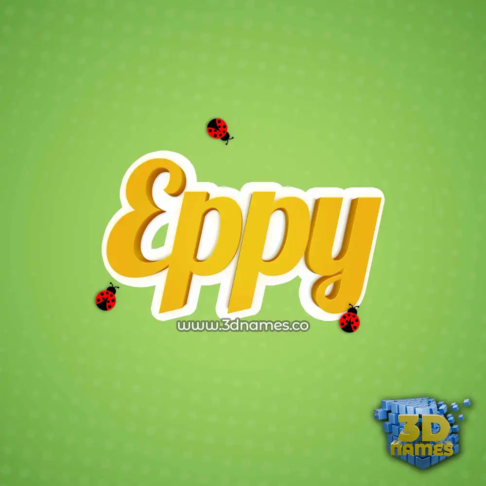 eppy in Ladybugs style - 3D name wallpaper