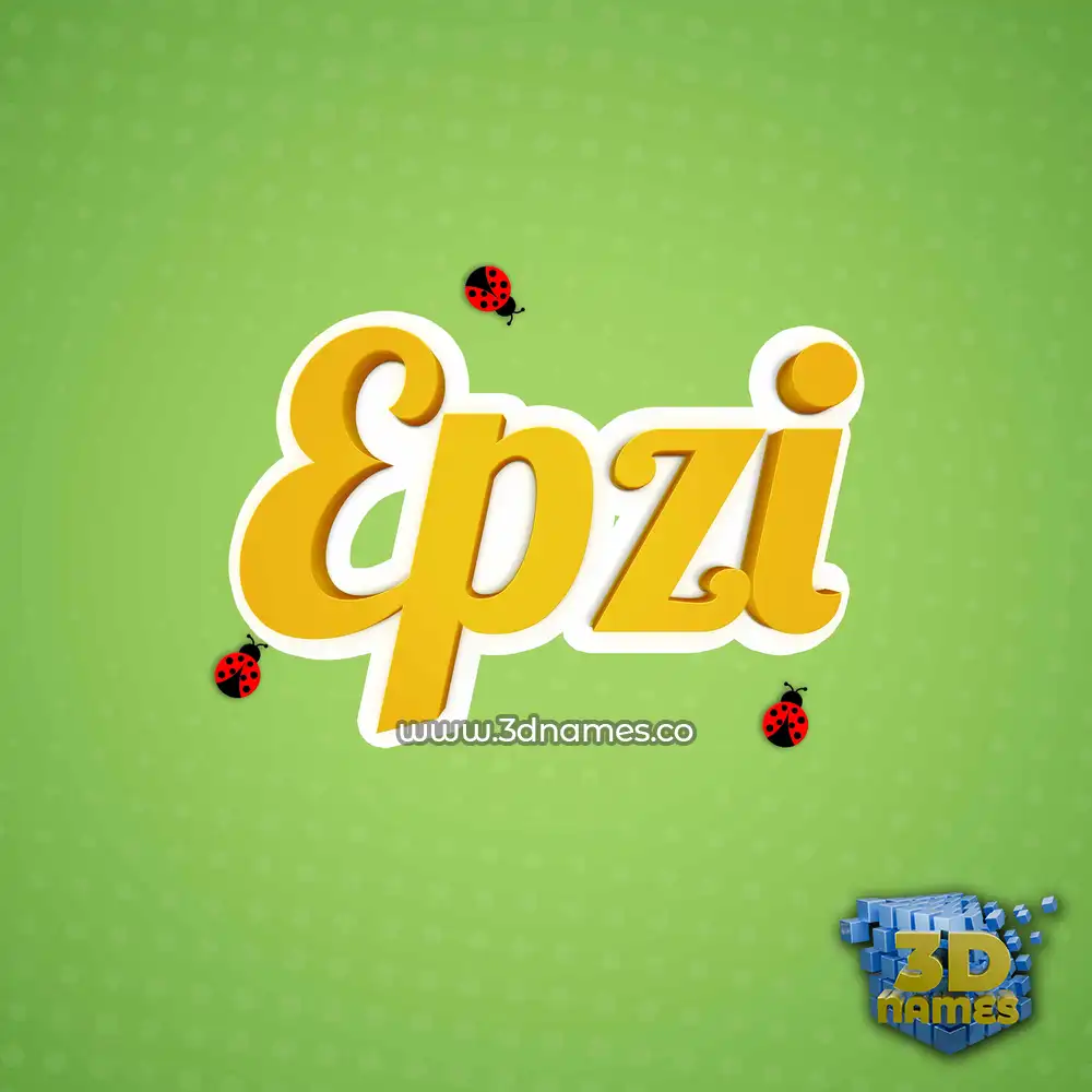 epzi in Ladybugs style - 3D name wallpaper