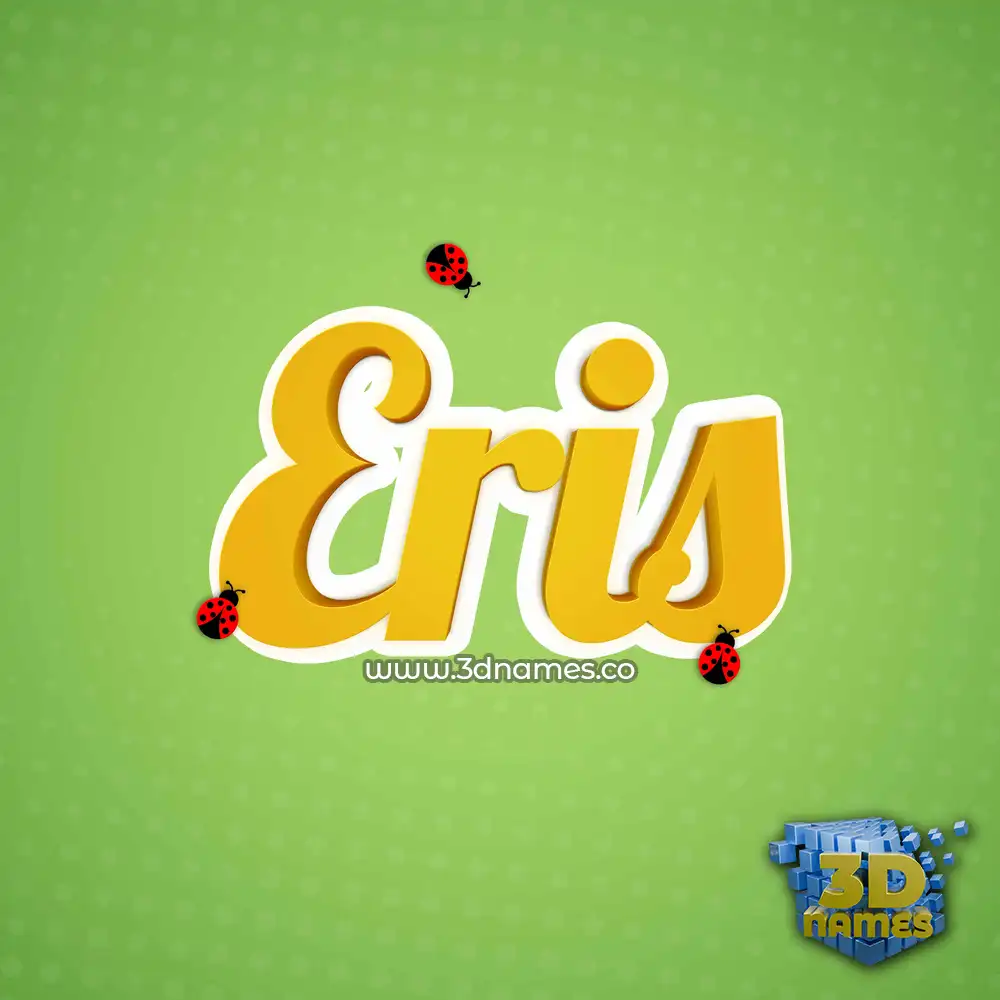 eris in Ladybugs style - 3D name wallpaper