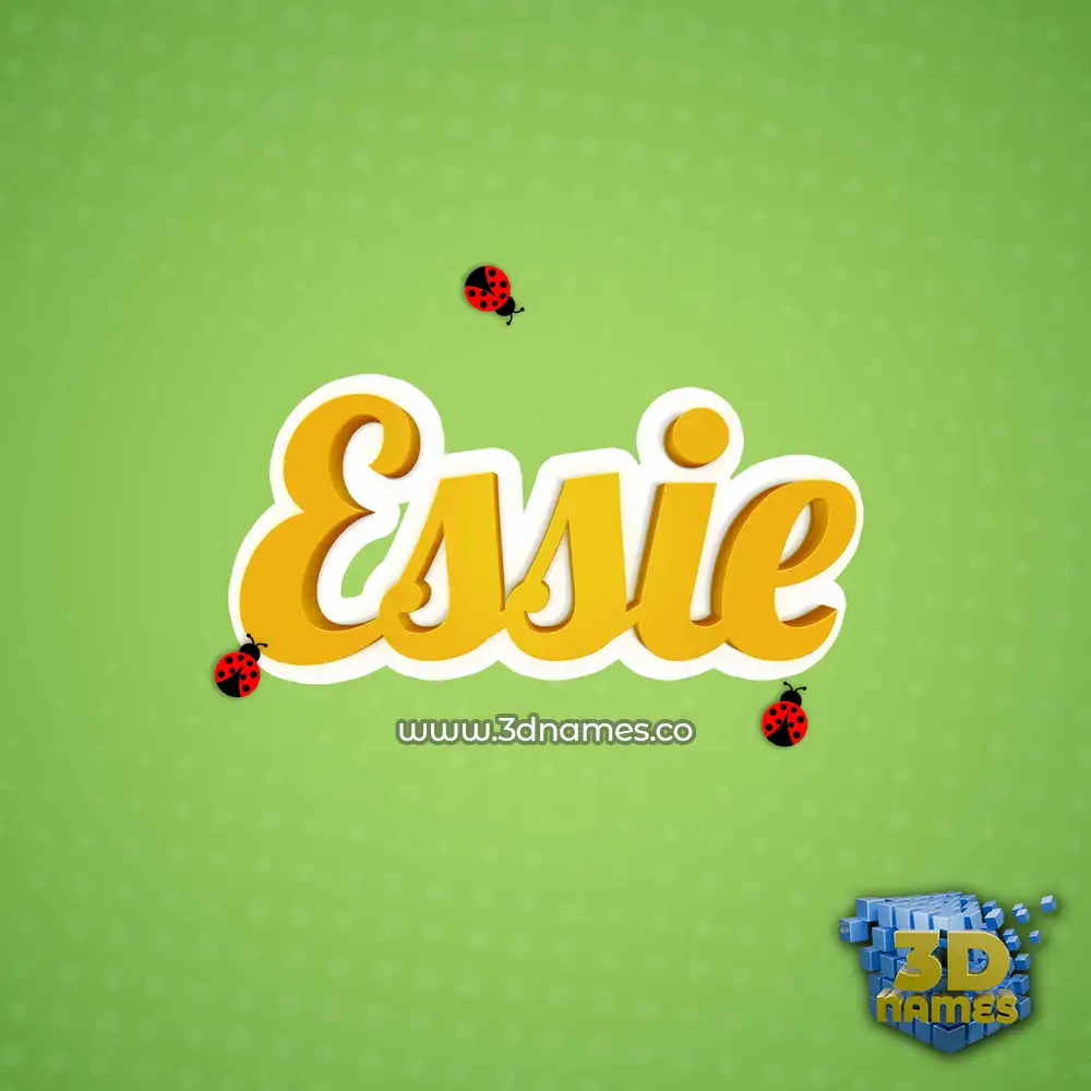 essie in Ladybugs style - 3D name wallpaper