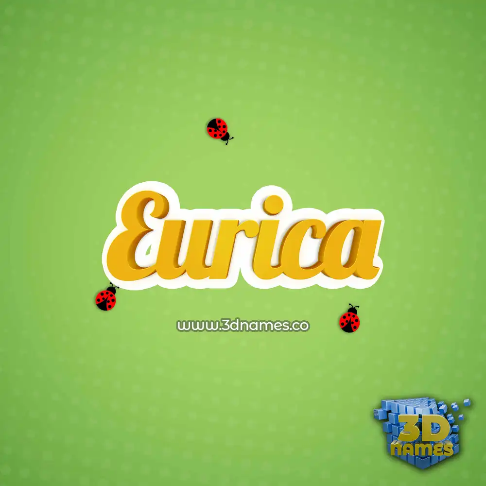 eurica in Ladybugs style - 3D name wallpaper