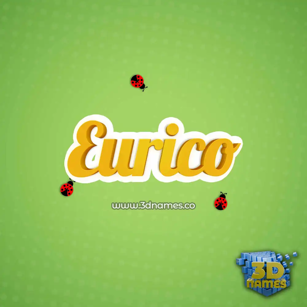 eurico in Ladybugs style - 3D name wallpaper