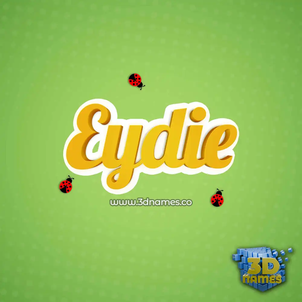 eydie in Ladybugs style - 3D name wallpaper