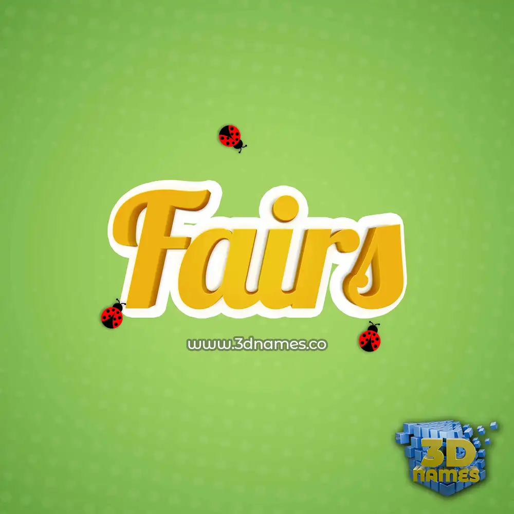 fairs in Ladybugs style - 3D name wallpaper