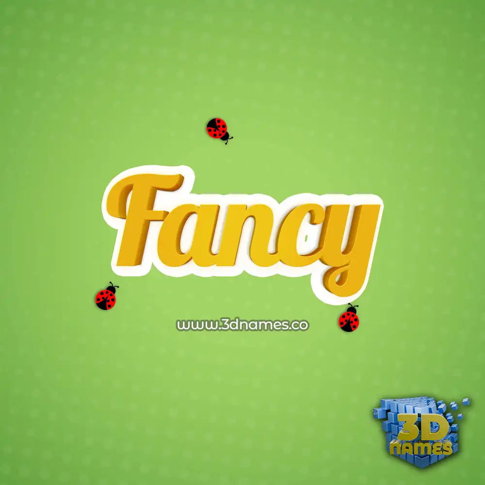 fancy in Ladybugs style - 3D name wallpaper