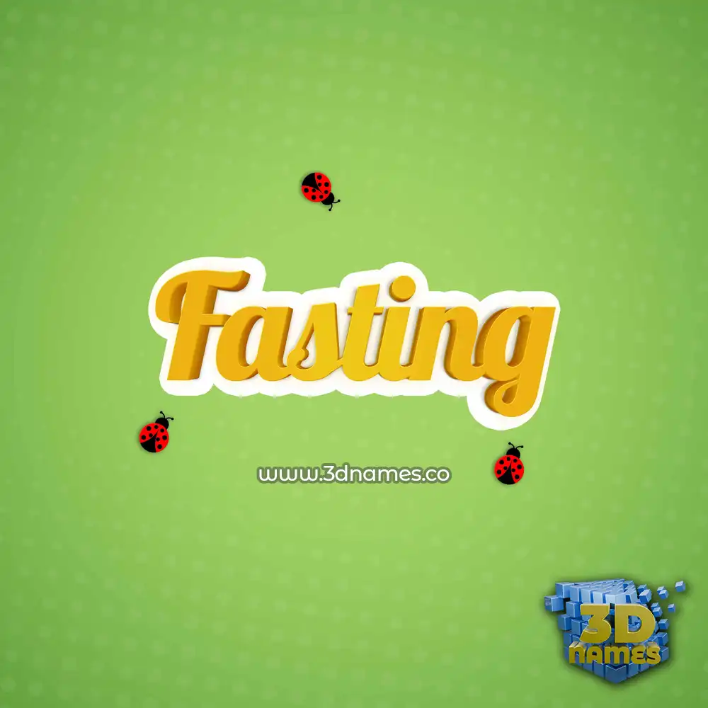 fasting in Ladybugs style - 3D name wallpaper