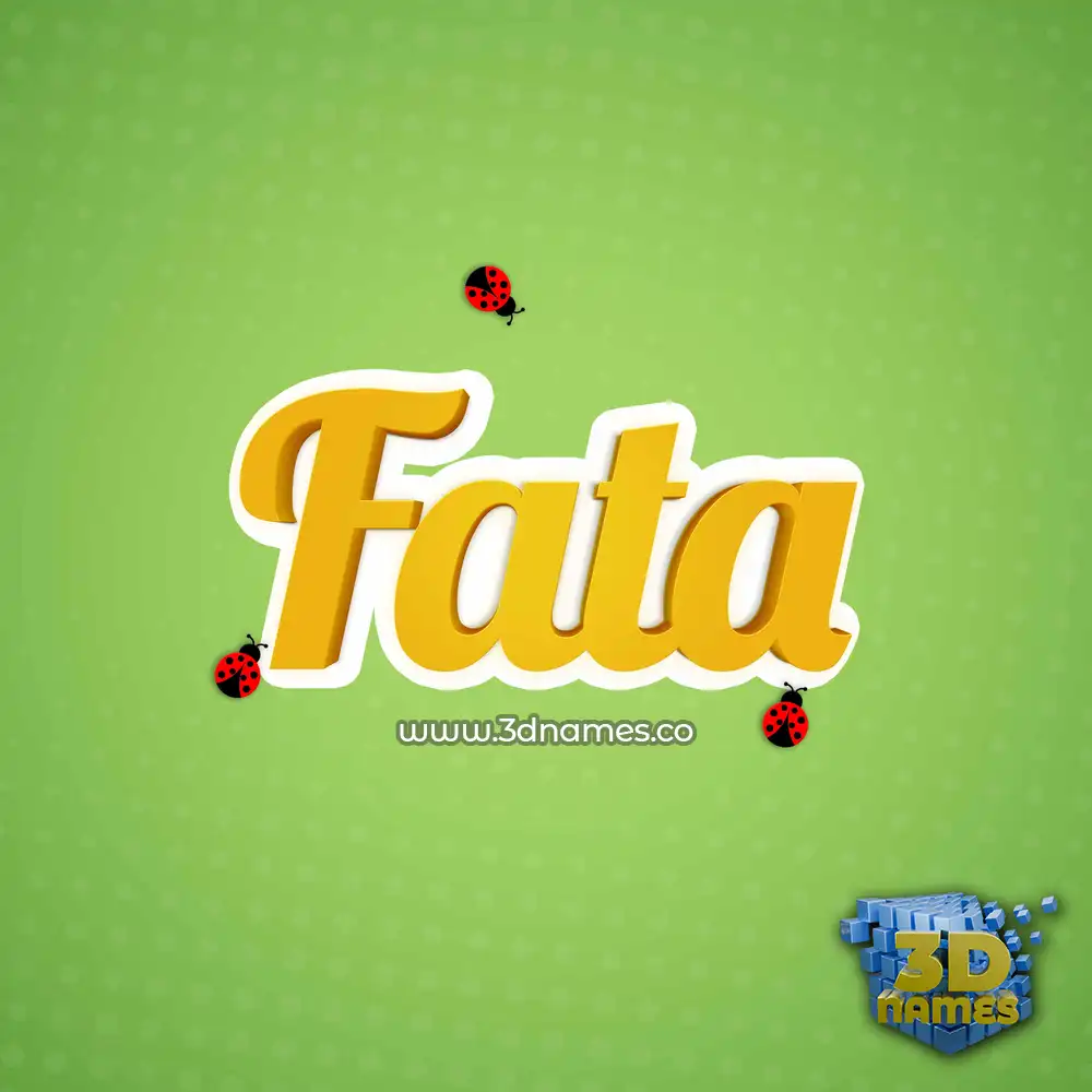 fata in Ladybugs style - 3D name wallpaper