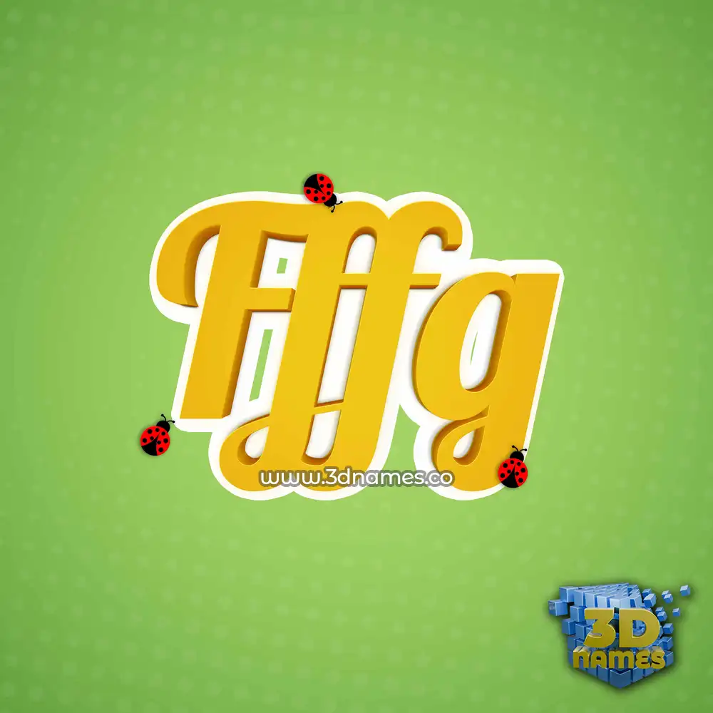 fffg in Ladybugs style - 3D name wallpaper