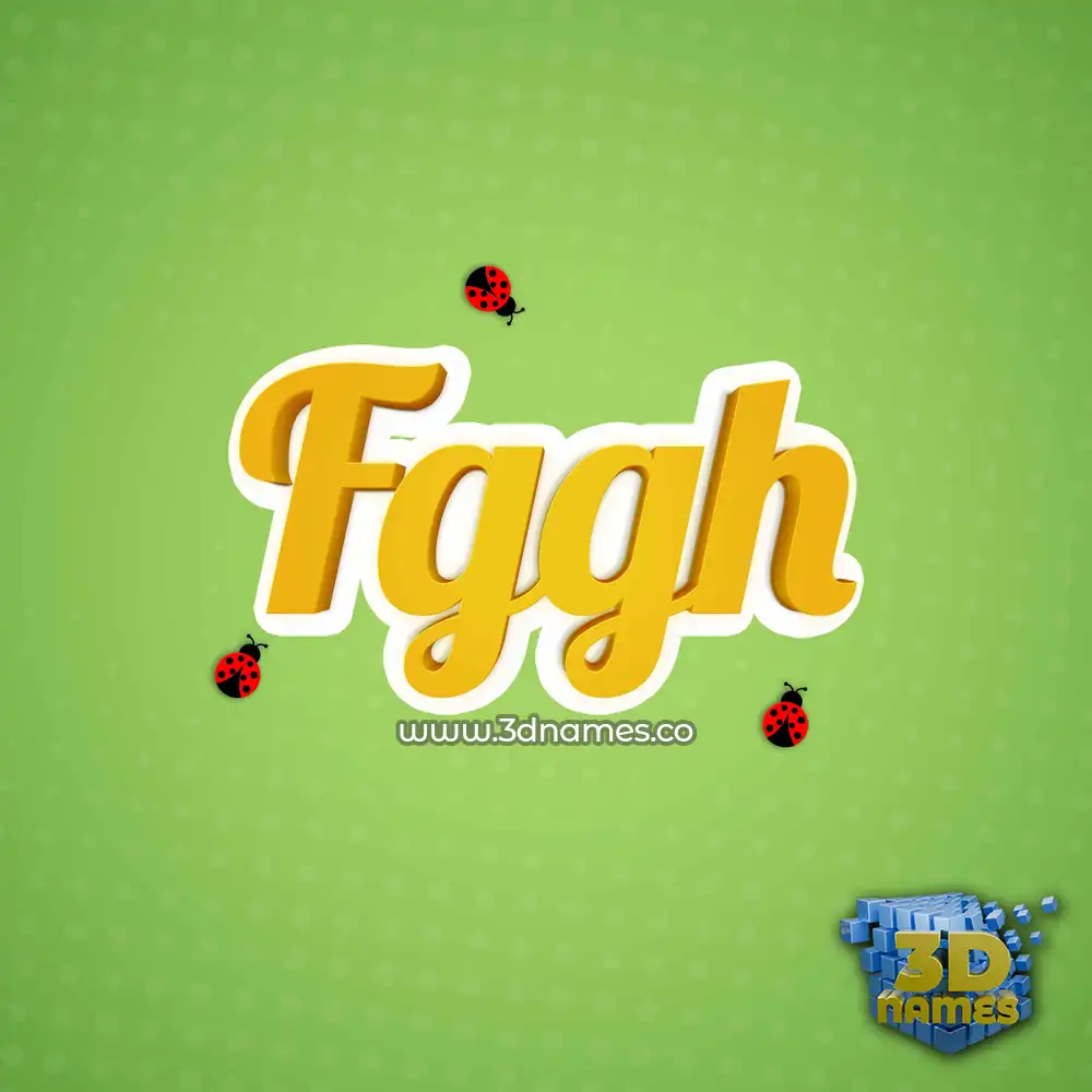 fggh in Ladybugs style - 3D name wallpaper