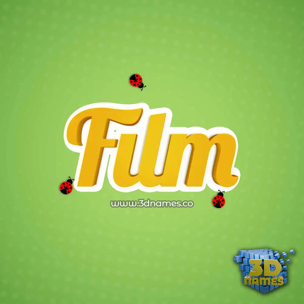 film in Ladybugs style - 3D name wallpaper