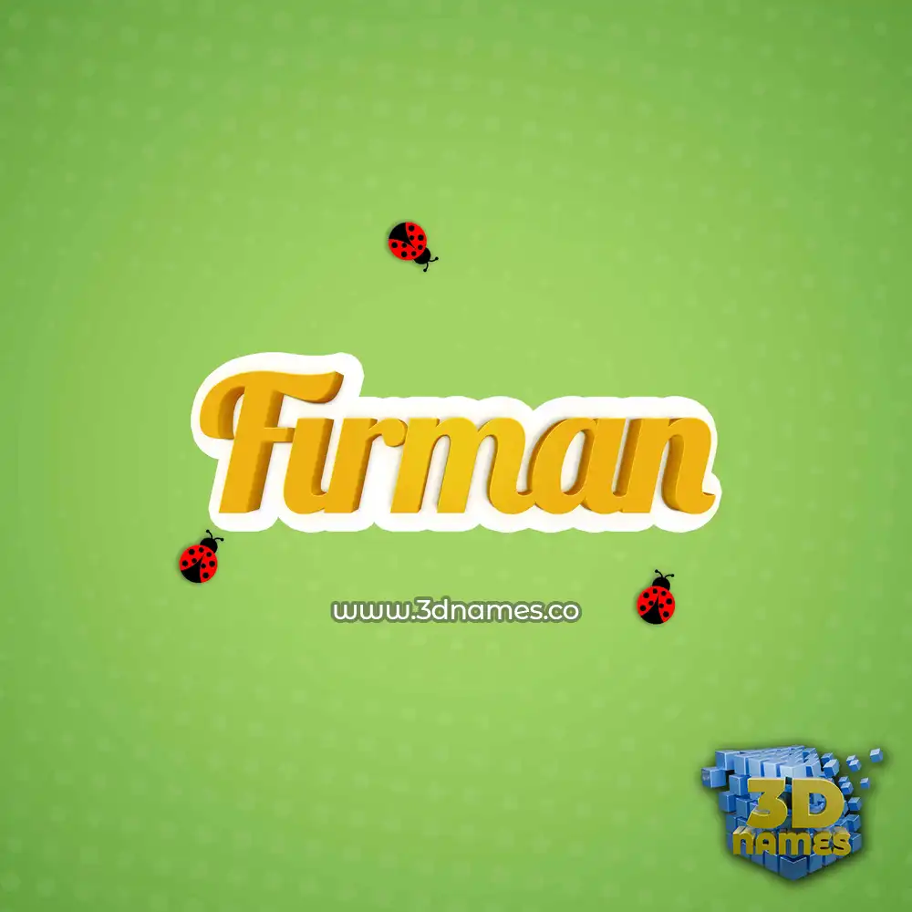 firman in Ladybugs style - 3D name wallpaper
