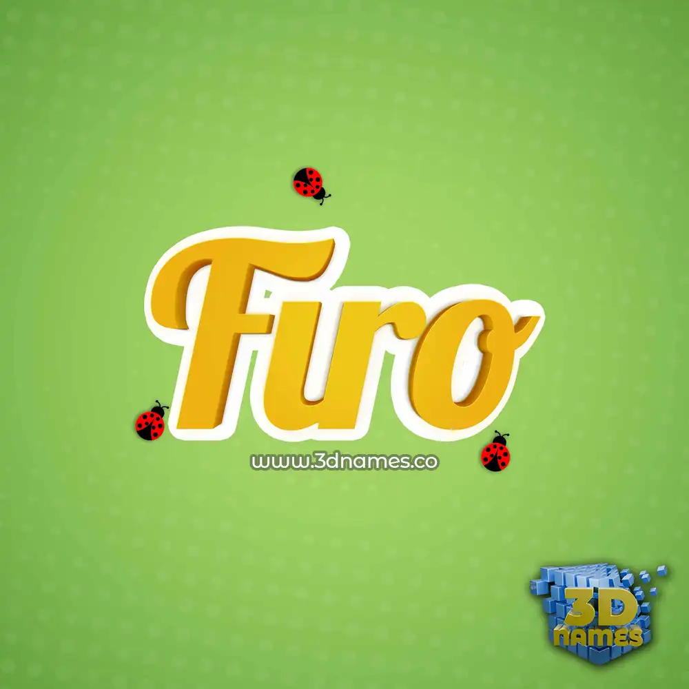 firo in Ladybugs style - 3D name wallpaper