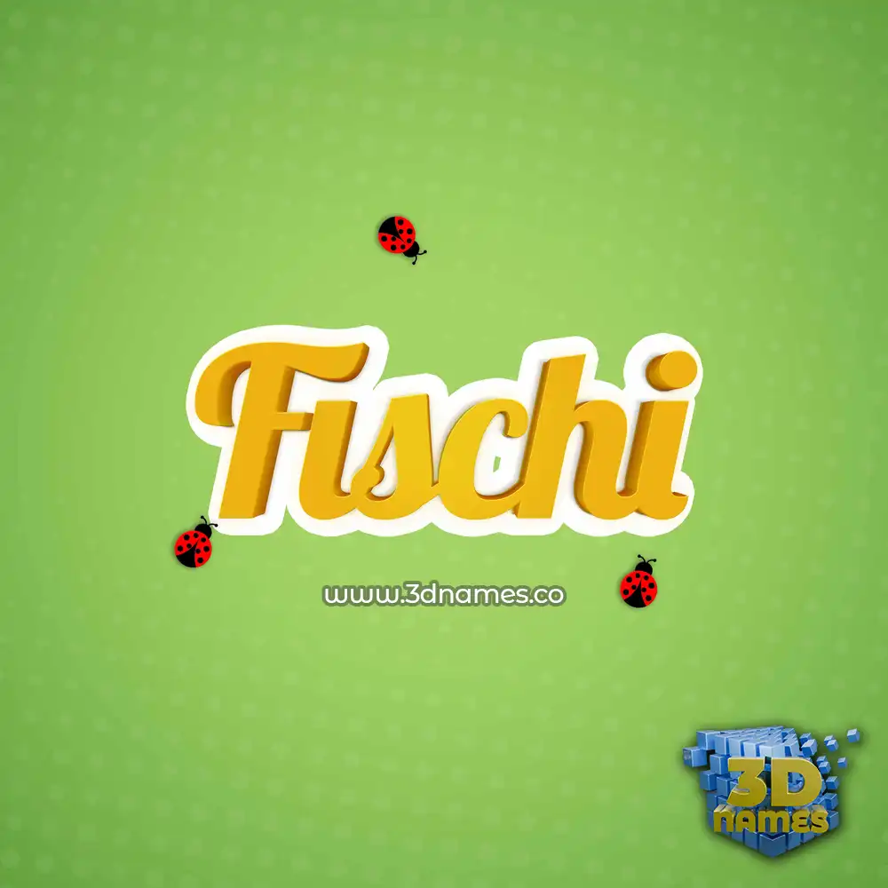 fischi in Ladybugs style - 3D name wallpaper