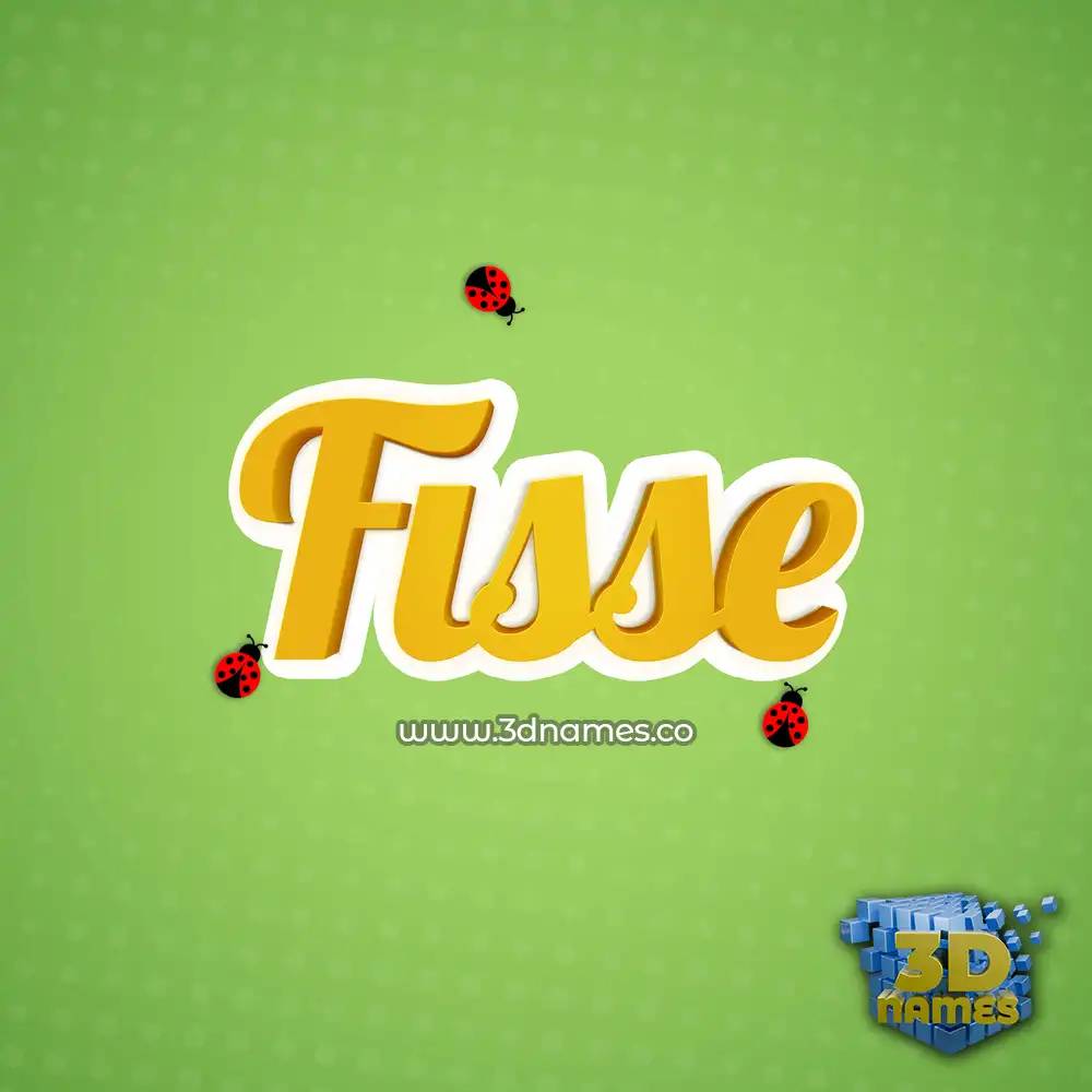 fisse in Ladybugs style - 3D name wallpaper
