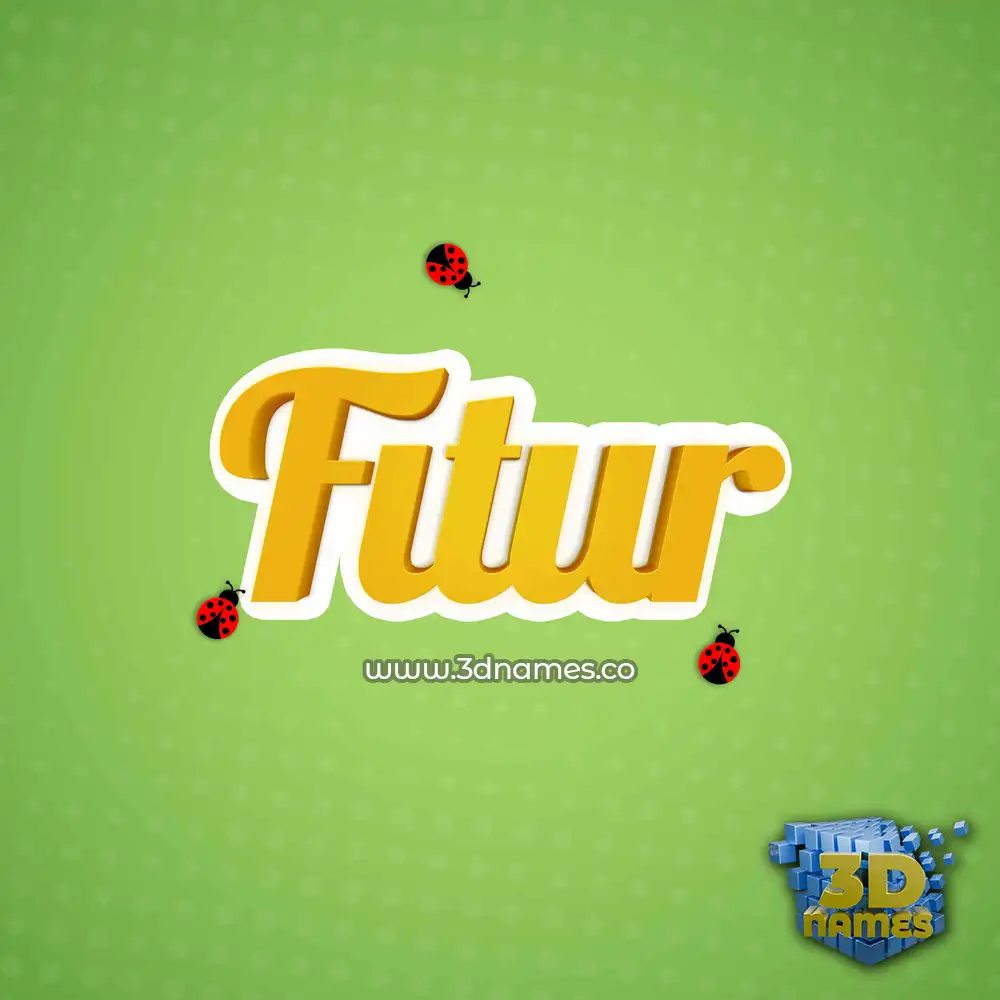 fitur in Ladybugs style - 3D name wallpaper