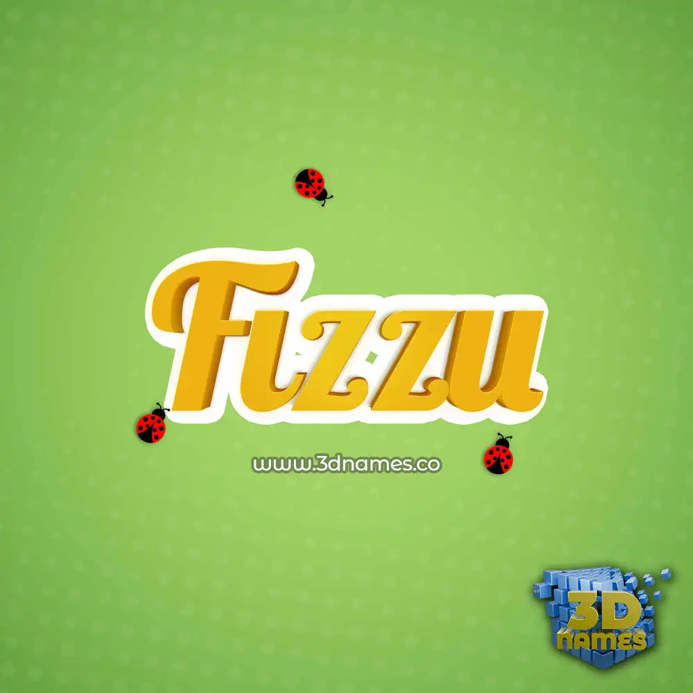 fizzu in Ladybugs style - 3D name wallpaper