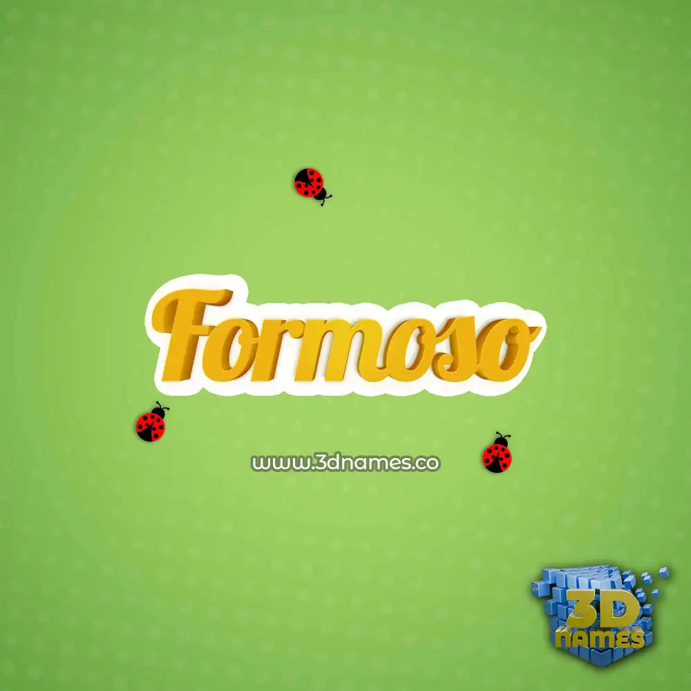formoso in Ladybugs style - 3D name wallpaper