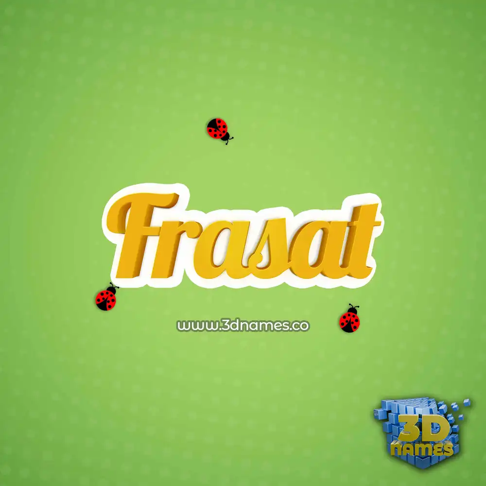 frasat in Ladybugs style - 3D name wallpaper