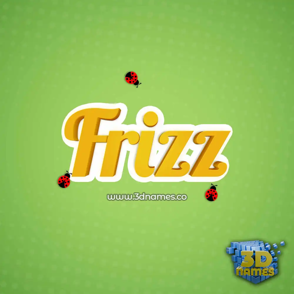 frizz in Ladybugs style - 3D name wallpaper