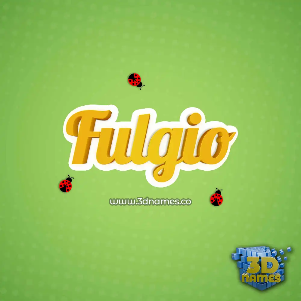 fulgio in Ladybugs style - 3D name wallpaper
