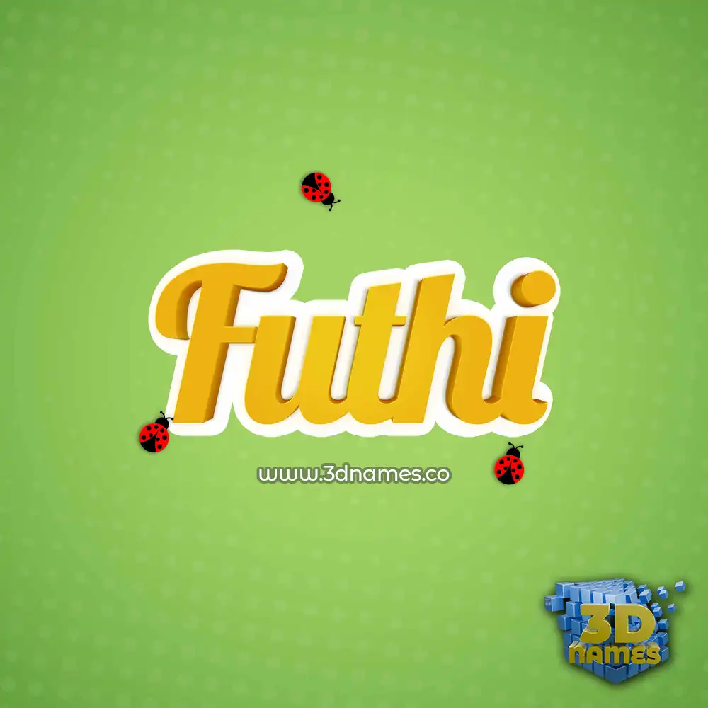 futhi in Ladybugs style - 3D name wallpaper
