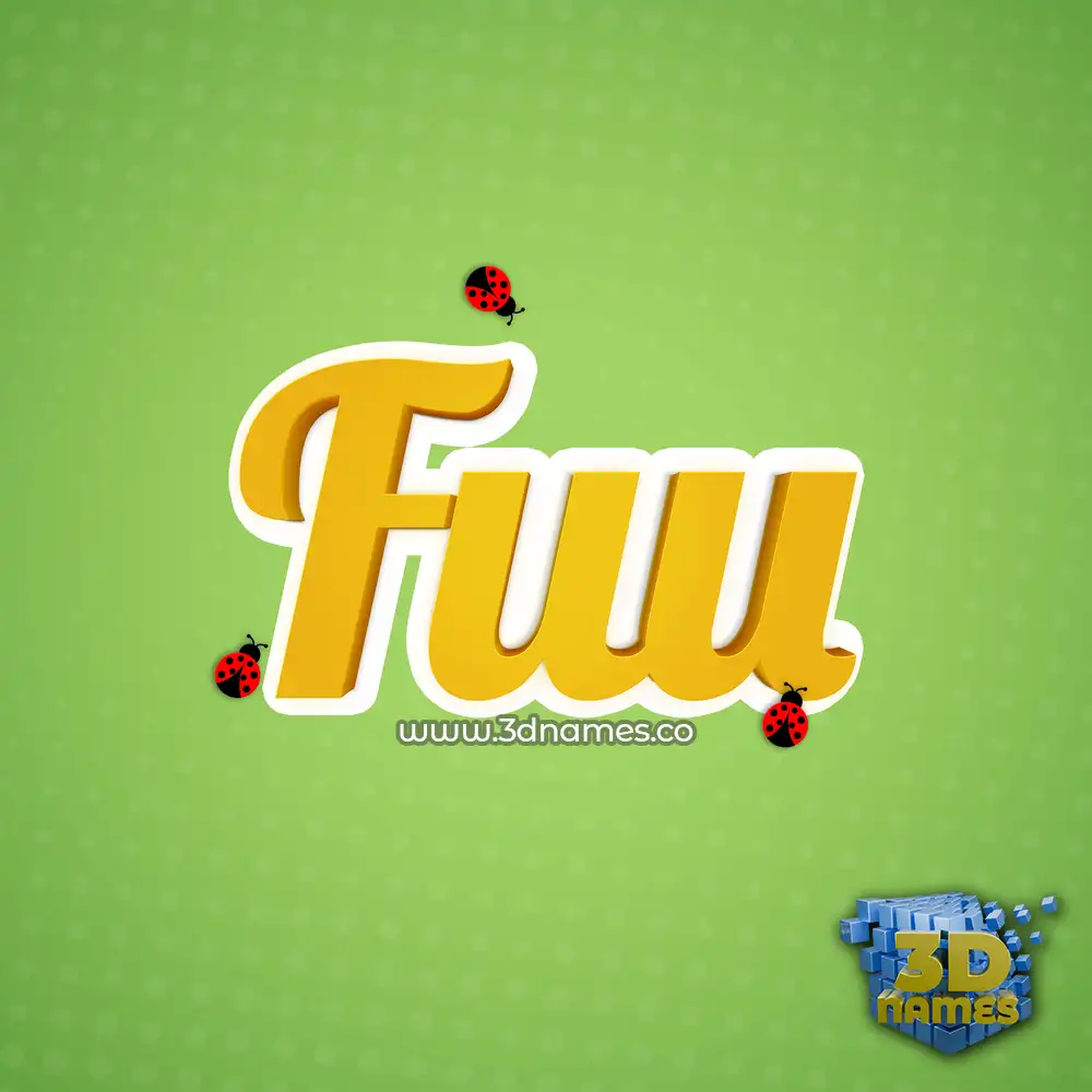 fuu in Ladybugs style - 3D name wallpaper