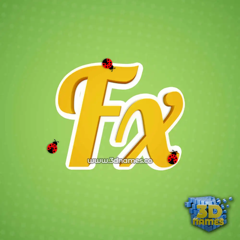 fx in Ladybugs style - 3D name wallpaper