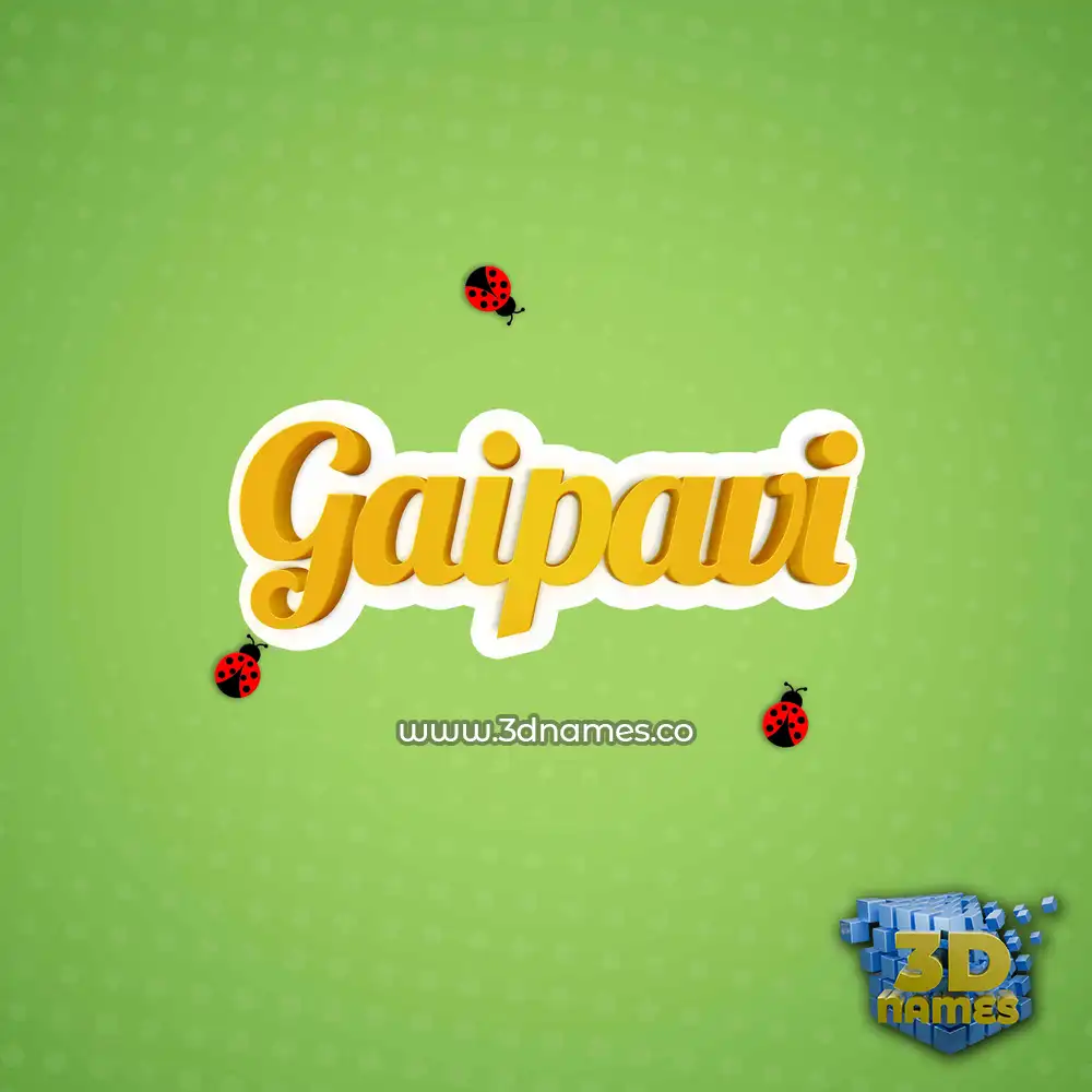 gaipavi in Ladybugs style - 3D name wallpaper