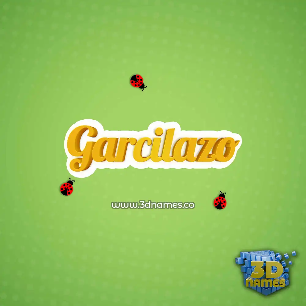 garcilazo in Ladybugs style - 3D name wallpaper
